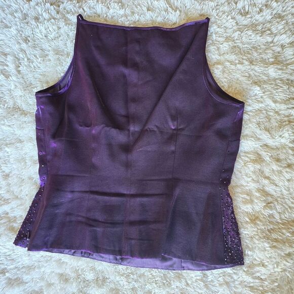 ALEX EVENINGS Women's Two Piece Set Violet Purple Sz 10P Embellished Gothic Y2k - Picture 8 of 13